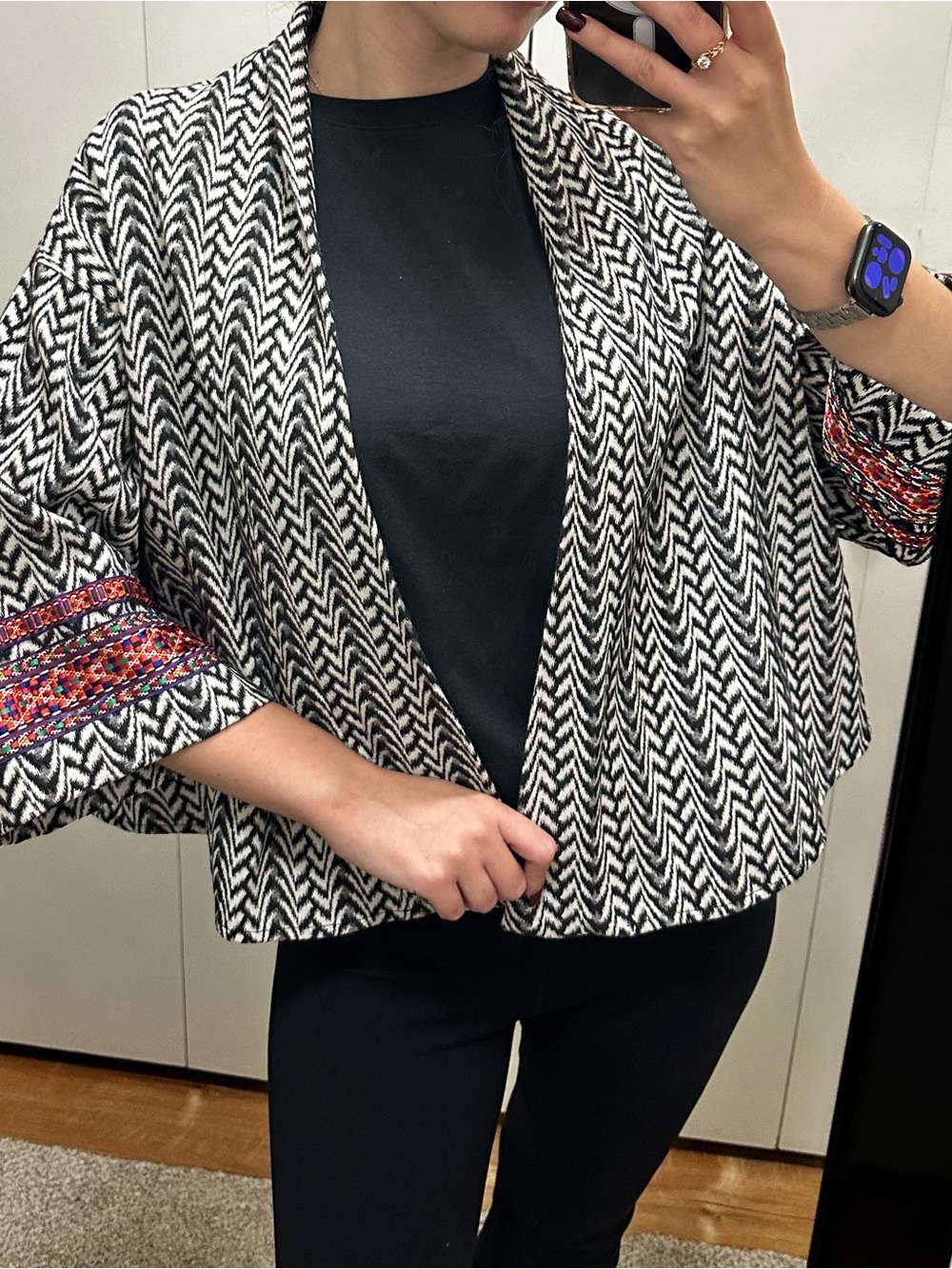 Zara W&B Collection Kimono Size M